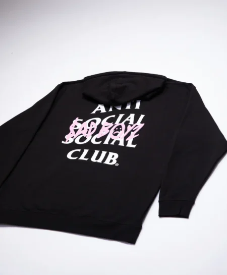 Sadboyz Anti Pink Box Logo Hoodie – Black