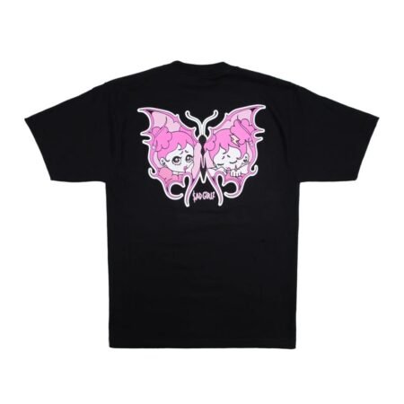 Sad Girlz Black Butterfly Tee